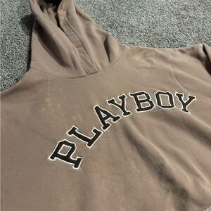 PLAYBOY Taupe Hoodie